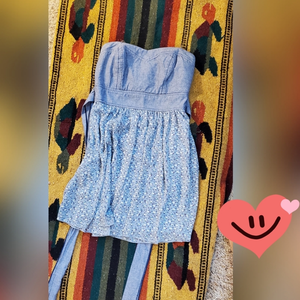Trixxi Blue Floral Dress, Size 3